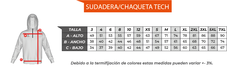 13. CHAQUETA TECH CUELLO TIRILLA