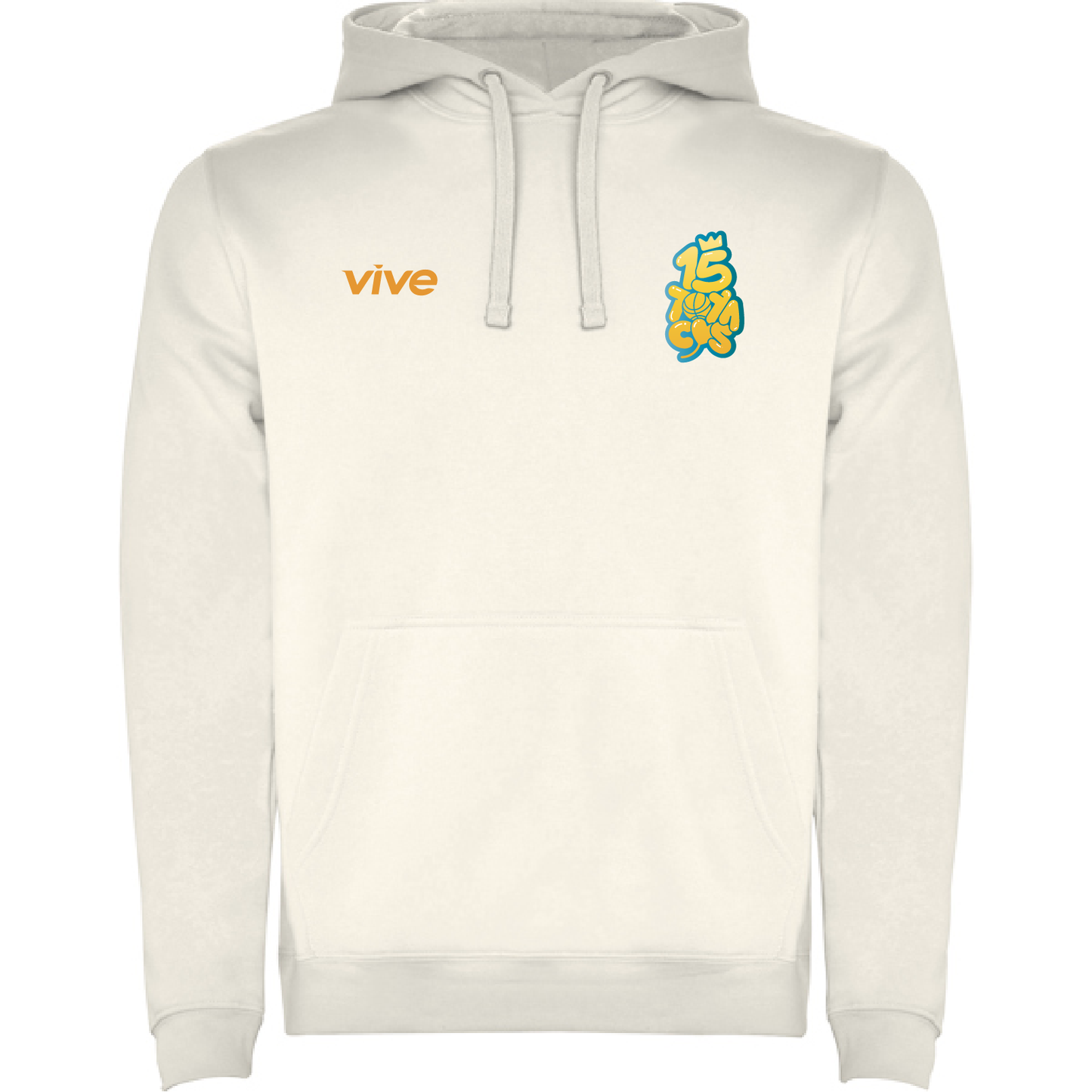 20. SUDADERA ALGODON 15 ANIVERSARIO COLOR CREMA