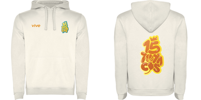 20. SUDADERA ALGODON 15 ANIVERSARIO COLOR CREMA