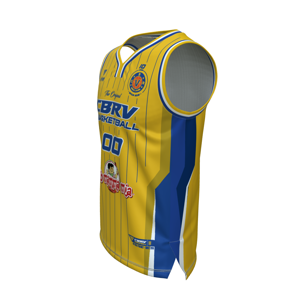12. CAMISETA BASKET EVOLUTION AMARILLA +35 MASCULINO (Omamma mía)