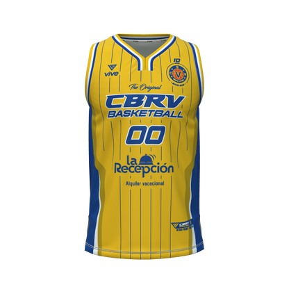 20. CAMISETA BASKET EVOLUTION AMARILLA MINI FEMENINO SENIOR MASCULINO PITÁGORAS AXQ (La Recepción)