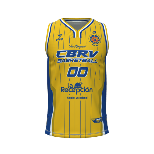 20. CAMISETA BASKET EVOLUTION AMARILLA MINI FEMENINO SENIOR MASCULINO PITÁGORAS AXQ (La Recepción)