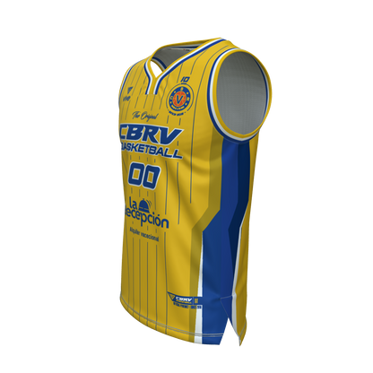 20. CAMISETA BASKET EVOLUTION AMARILLA MINI FEMENINO SENIOR MASCULINO PITÁGORAS AXQ (La Recepción)
