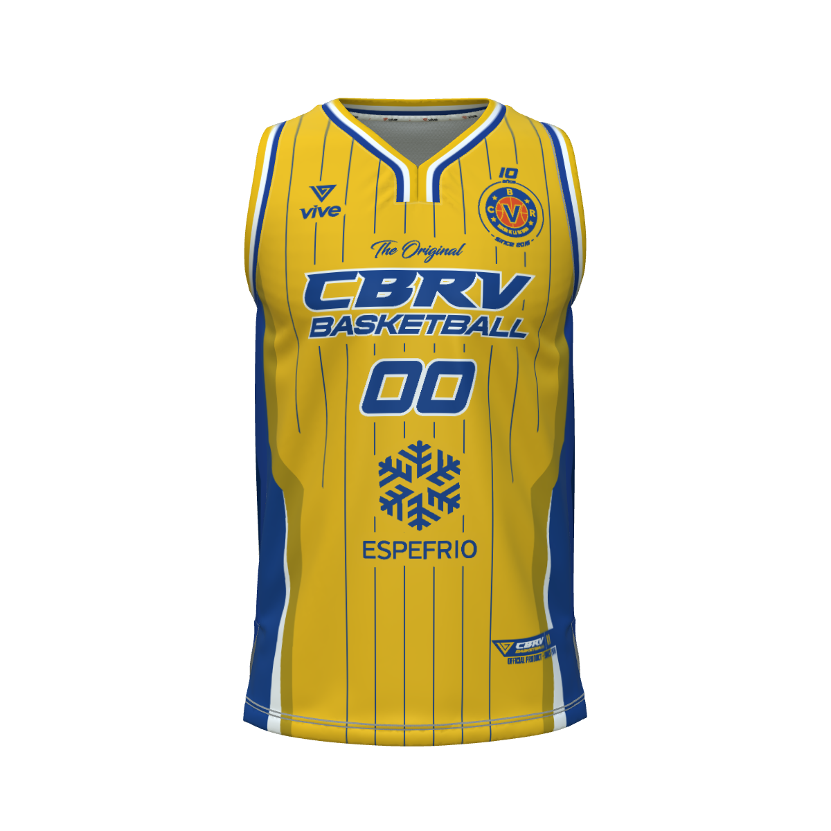 16. CAMISETA BASKET EVOLUTION AMARILLA SUB 22 MASCULINO (Espefrío)