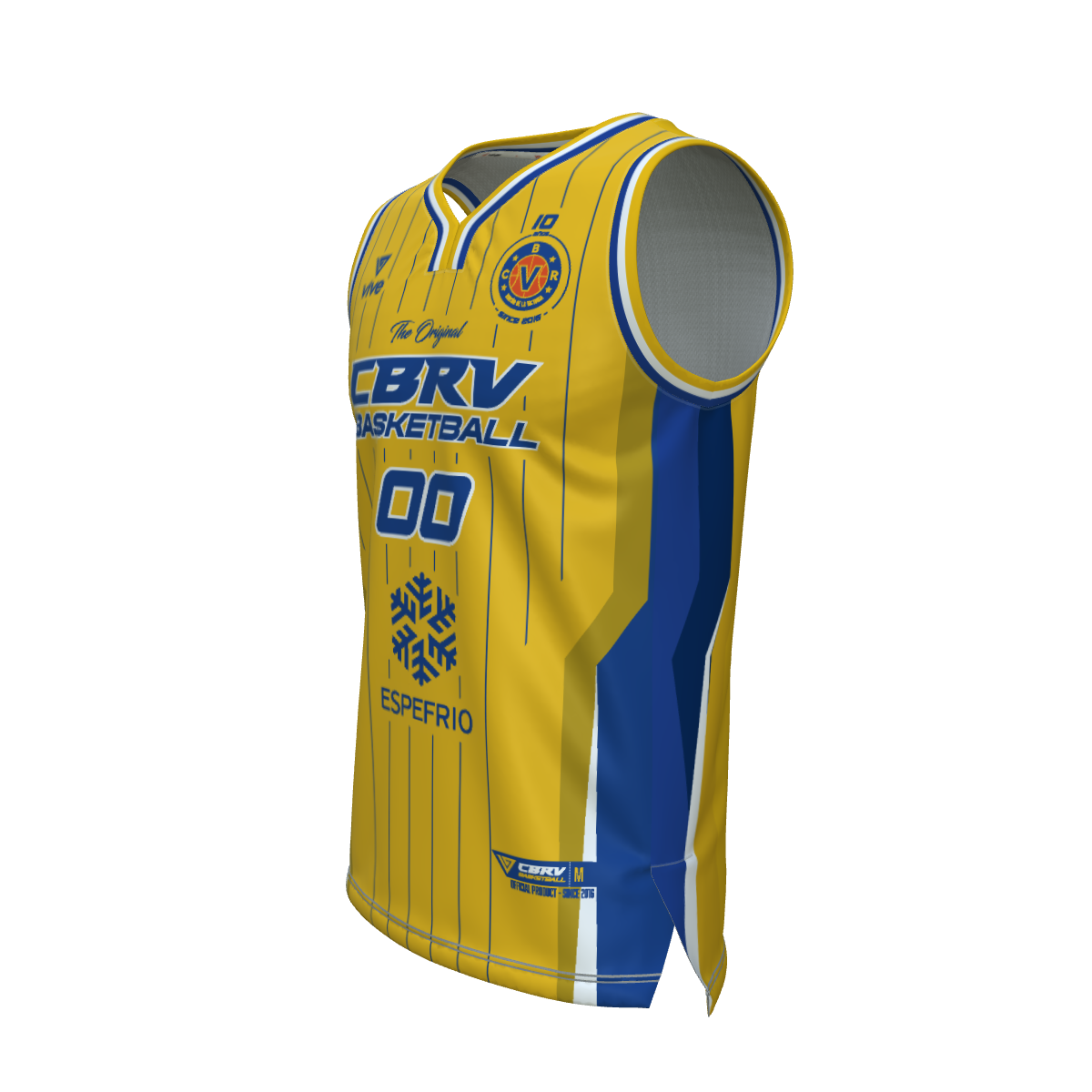 16. CAMISETA BASKET EVOLUTION AMARILLA SUB 22 MASCULINO (Espefrío)