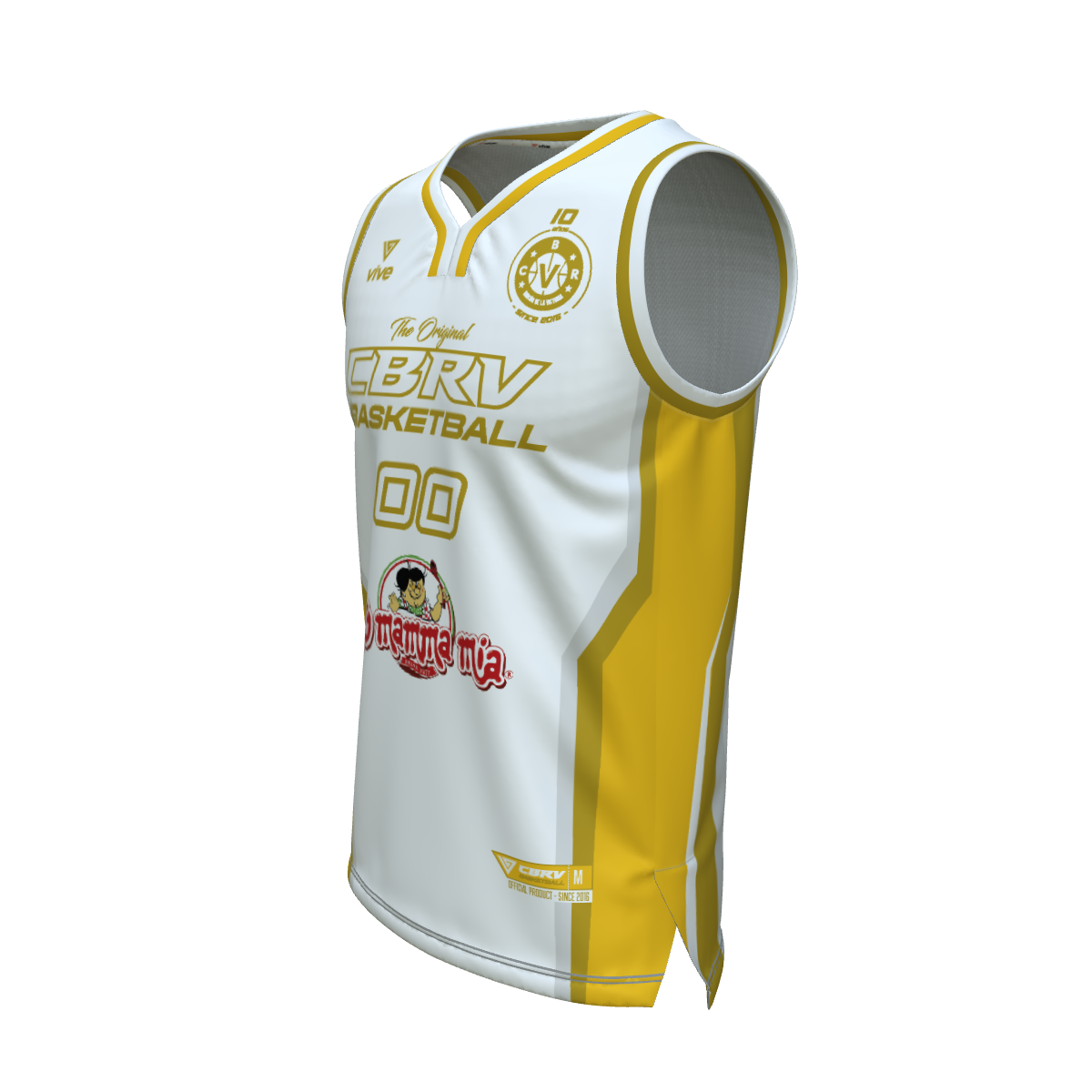 13. CAMISETA BASKET EVOLUTION BLANCA +35 MASCULINO (Omamma mía)