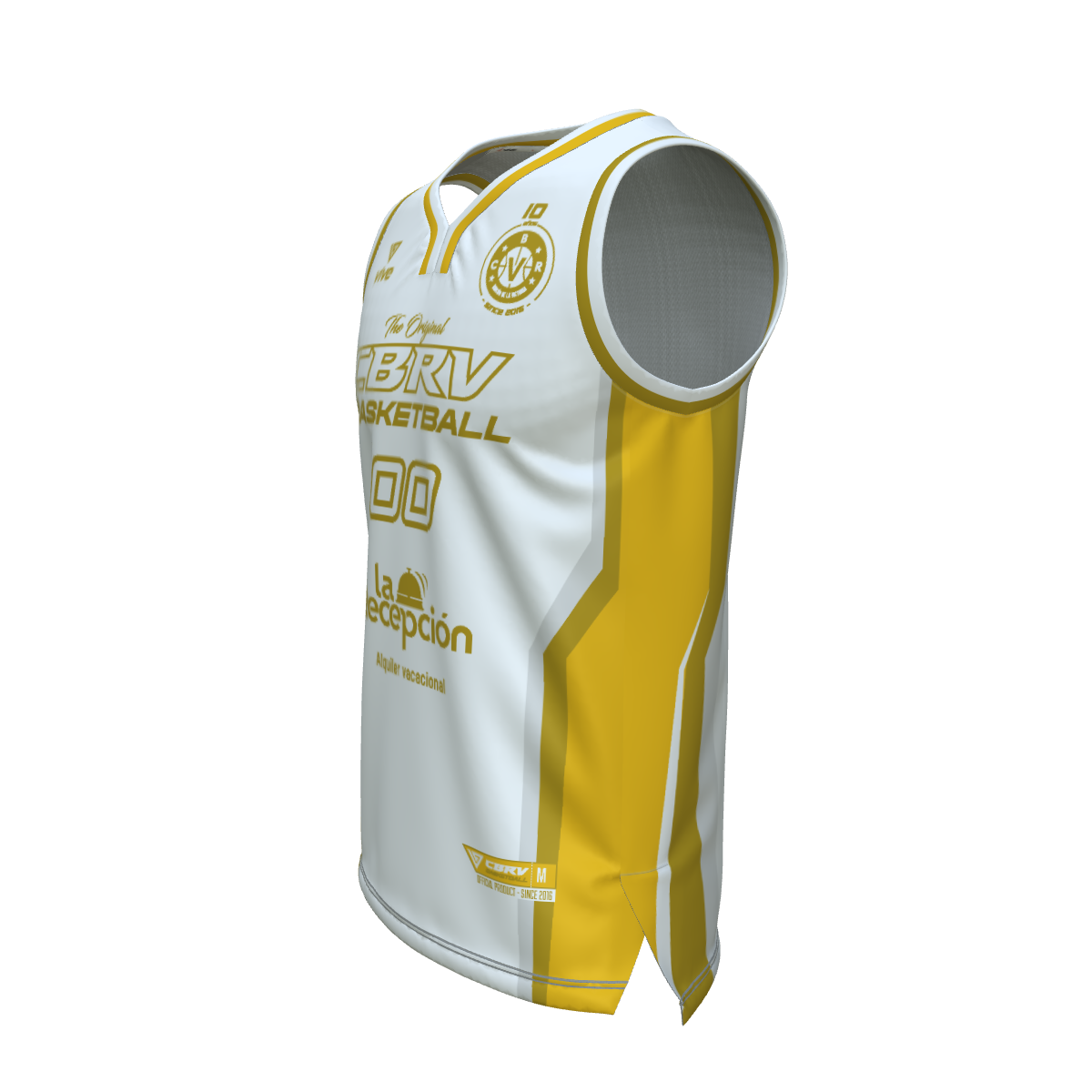 21. CAMISETA BASKET EVOLUTION BLANCA  MINI FEMENINO SENIOR MASCULINO PITÁGORAS AXQ (La Recepción)