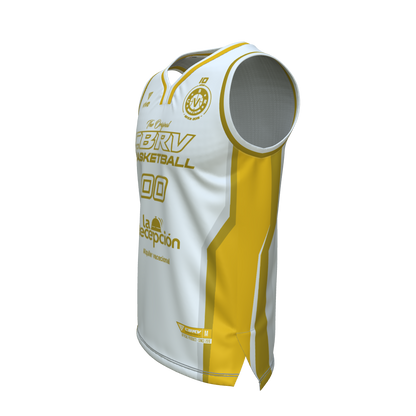 21. CAMISETA BASKET EVOLUTION BLANCA  MINI FEMENINO SENIOR MASCULINO PITÁGORAS AXQ (La Recepción)