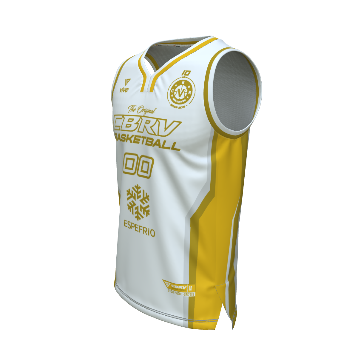 17. CAMISETA BASKET EVOLUTION BLANCA SUB 22 MASCULINO (Espefrío)