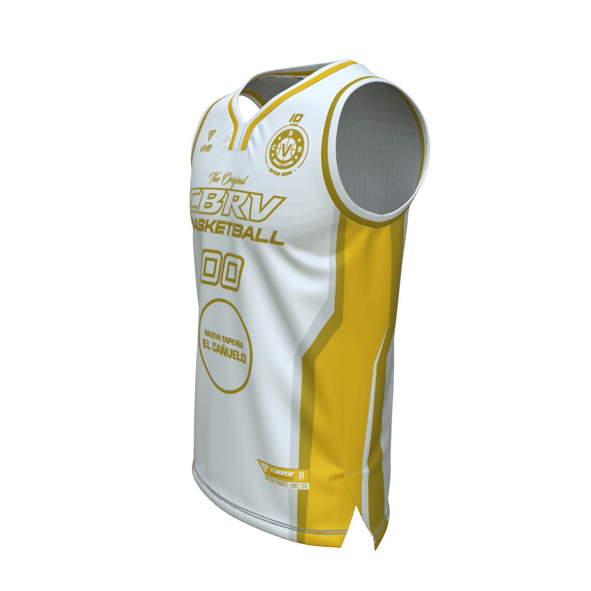08. CAMISETA BASKET EVOLUTION BLANCA SUB 22 MASC (El Cañuelo)