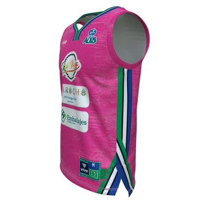 03. CAMISETA BASKET EVOLUTION ROSA ENTRENAMIENTO
