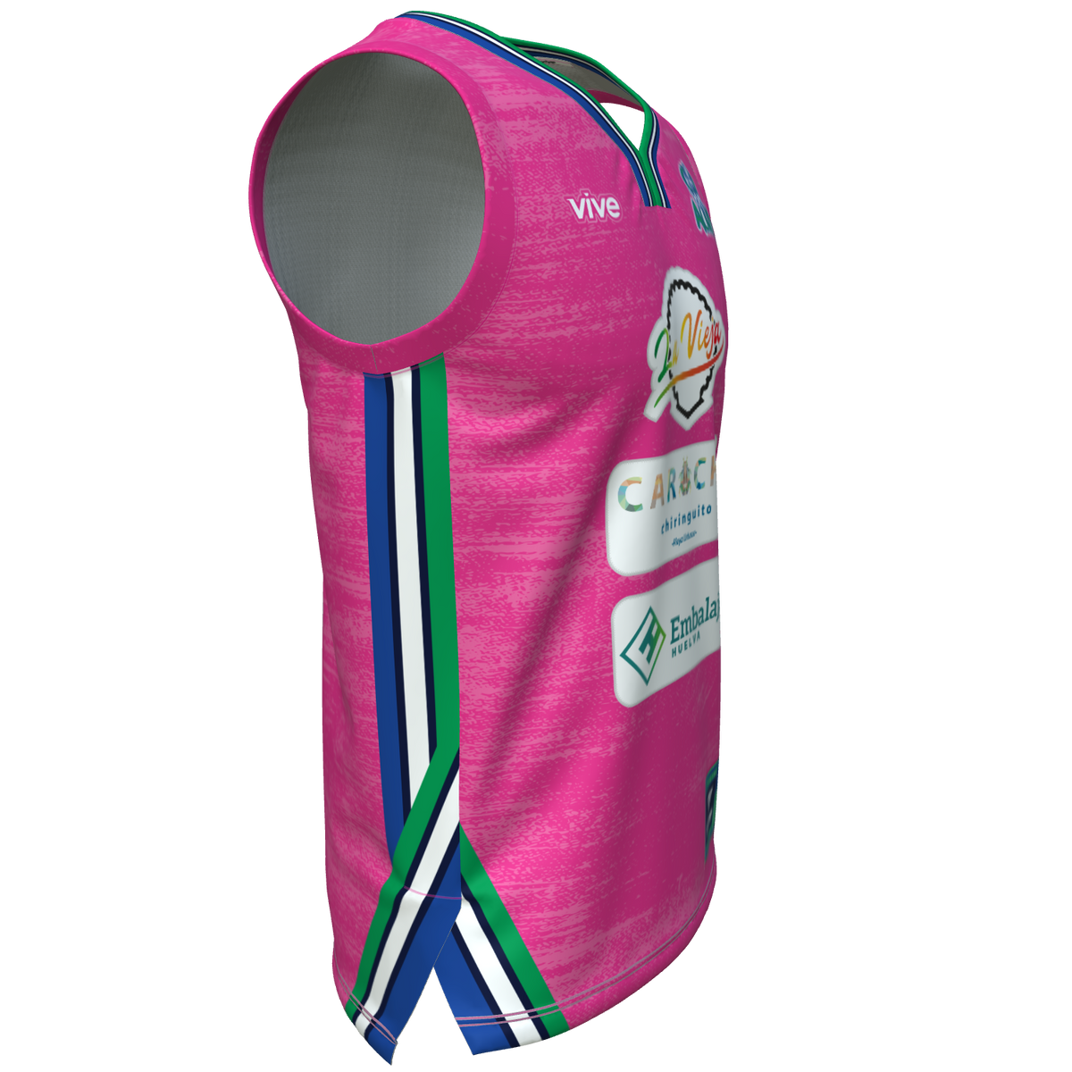 03. CAMISETA BASKET EVOLUTION ROSA ENTRENAMIENTO